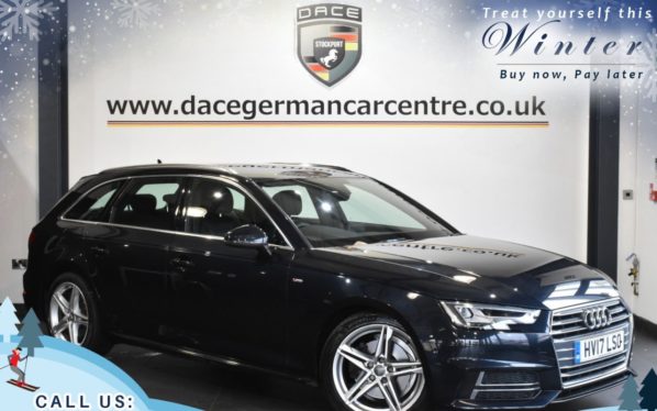 Used 2017 BLUE AUDI A4 AVANT Estate 2.0 TDI S LINE 5DR AUTO 148 BHP (reg. 2017-03-29) for sale in Worsley