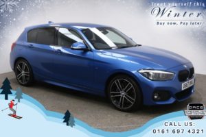 Used 2017 BLUE BMW 1 SERIES Hatchback 2.0 118D M SPORT SHADOW EDITION 5d AUTO 147 BHP (reg. 2017-11-30) for sale in Bury