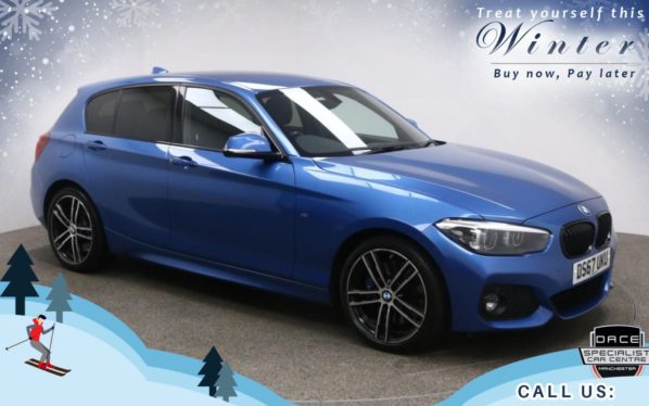 Used 2017 BLUE BMW 1 SERIES Hatchback 2.0 118D M SPORT SHADOW EDITION 5d AUTO 147 BHP (reg. 2017-11-30) for sale in Bury