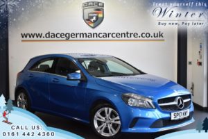 Used 2017 BLUE MERCEDES-BENZ A-CLASS Hatchback 1.5 A 180 D SPORT 5DR 107 BHP (reg. 2017-03-14) for sale in Worsley