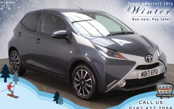 Used 2017 GREY TOYOTA AYGO Hatchback 1.0 VVT-I X-STYLE 5d 69 BHP (reg. 2017-07-31) for sale in Oldham