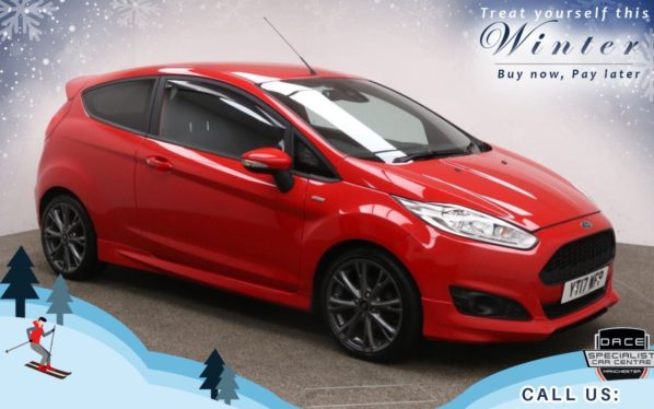 Used 2017 RED FORD FIESTA Hatchback 1.0 ST-LINE 3d 139 BHP (reg. 2017-03-03) for sale in Bury