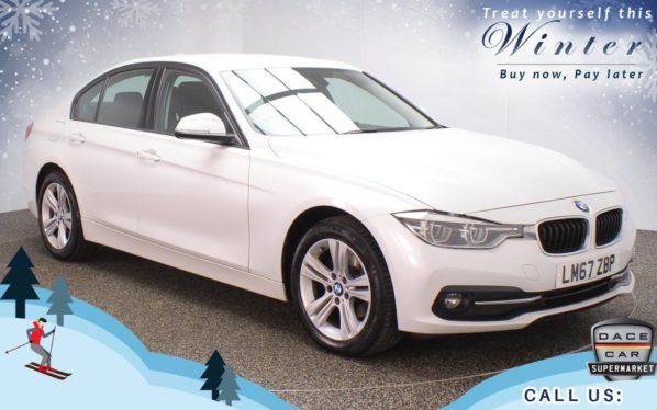 Used 2017 WHITE BMW 3 SERIES Saloon 2.0 318D SPORT 4d 148 BHP (reg. 2017-11-30) for sale in Oldham