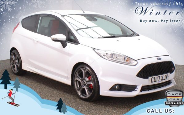 Used 2017 WHITE FORD FIESTA Hatchback 1.6 ST-3 3d 180 BHP (reg. 2017-05-31) for sale in Oldham