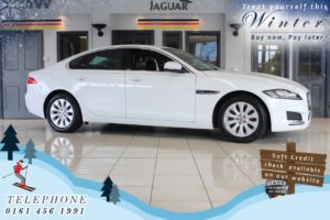 Used 2017 WHITE JAGUAR XF Saloon 2.0 D PORTFOLIO 4d 161 BHP (reg. 2017-09-14) for sale in Bredbury