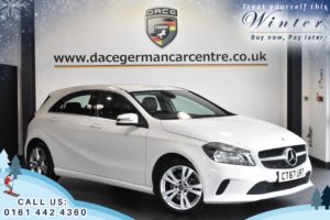 Used 2017 WHITE MERCEDES-BENZ A-CLASS Hatchback 1.6 A 160 SPORT EXECUTIVE 5DR 102 BHP (reg. 2017-11-28) for sale in Worsley