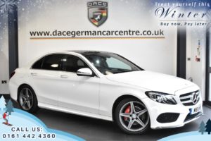 Used 2017 WHITE MERCEDES-BENZ C-CLASS Saloon 2.1 C 220 D AMG LINE PREMIUM 4DR AUTO 170 BHP (reg. 2017-03-03) for sale in Worsley