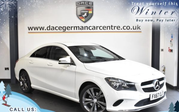 Used 2017 WHITE MERCEDES-BENZ CLA Coupe 2.1 CLA 200 D SPORT 4d 134 BHP (reg. 2017-09-08) for sale in Worsley