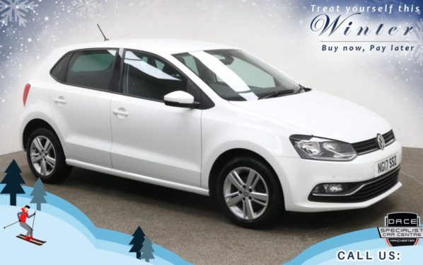 Used 2017 WHITE VOLKSWAGEN POLO Hatchback 1.2 MATCH EDITION TSI DSG 5d AUTO 89 BHP (reg. 2017-07-31) for sale in Bury