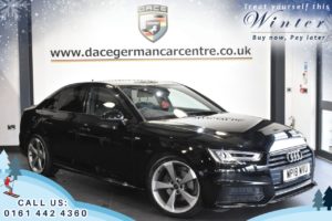 Used 2018 BLACK AUDI A4 Saloon 1.4 TFSI BLACK EDITION 4DR AUTO 148 BHP (reg. 2018-06-15) for sale in Worsley
