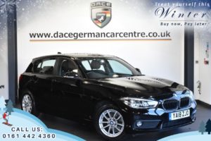 Used 2018 BLACK BMW 1 SERIES Hatchback 1.5 116D SE BUSINESS 5DR  AUTO 114 BHP (reg. 2018-07-25) for sale in Worsley