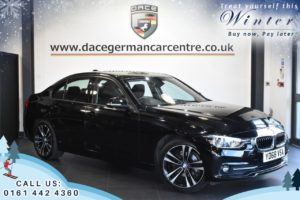 Used 2018 BLACK BMW 3 SERIES Saloon 2.0 316D SPORT 4DR AUTO 114 BHP (reg. 2018-09-28) for sale in Worsley