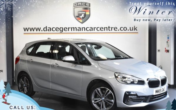 Used 2018 SILVER BMW 2 SERIES ACTIVE TOURER Hatchback 2.0 218D SPORT 5DR AUTO 148 BHP (reg. 2018-05-22) for sale in Worsley