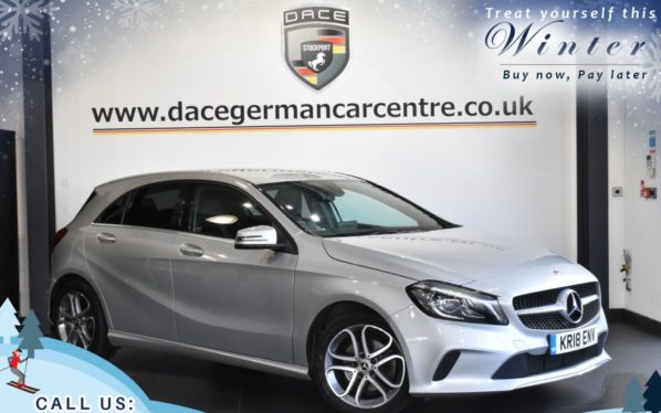 Used 2018 SILVER MERCEDES-BENZ A-CLASS Hatchback 1.6 A 180 SPORT EDITION 5DR AUTO 121 BHP (reg. 2018-03-29) for sale in Worsley