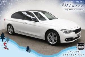 Used 2018 WHITE BMW 3 SERIES Saloon 2.0 320D ED SPORT 4d AUTO 161 BHP (reg. 2018-05-11) for sale in Bury