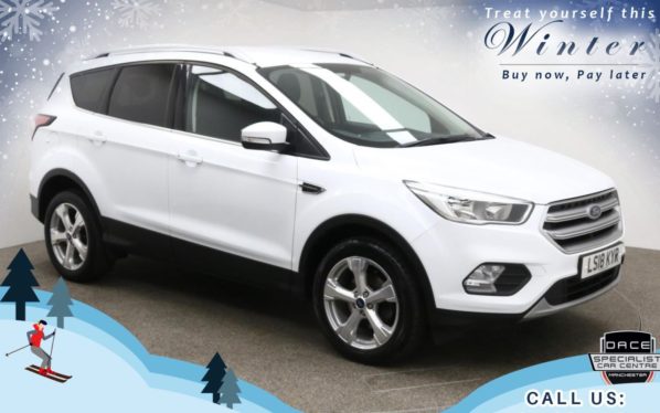 Used 2018 WHITE FORD KUGA 4x4 1.5 ZETEC 5d 148 BHP (reg. 2018-04-13) for sale in Bury