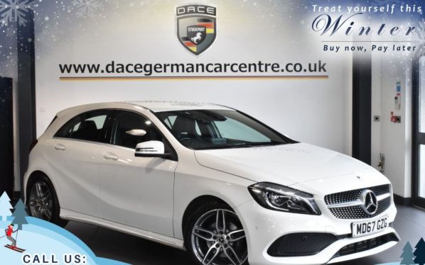 Used 2018 WHITE MERCEDES-BENZ A-CLASS Hatchback 1.6 A 180 AMG LINE PREMIUM 5DR 121 BHP (reg. 2018-01-31) for sale in Worsley