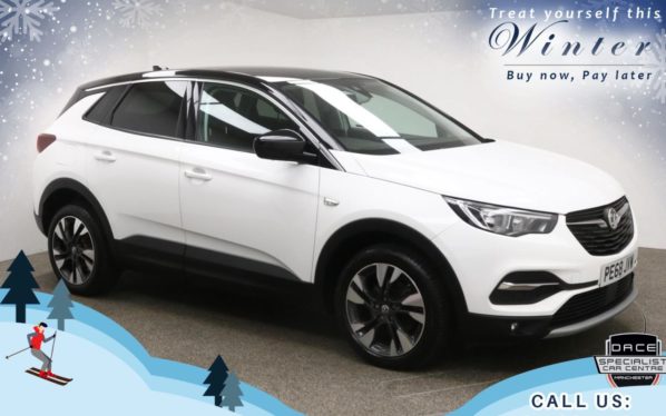 Used 2018 WHITE VAUXHALL GRANDLAND X Hatchback 1.2 SPORT NAV S/S 5d 129 BHP (reg. 2018-09-28) for sale in Bury