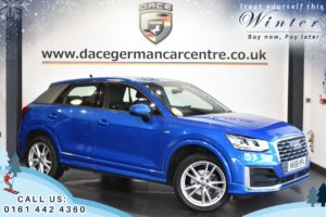 Used 2019 BLUE AUDI Q2 Estate 1.6 TDI S LINE 5DR AUTO 114 BHP (reg. 2019-01-24) for sale in Worsley