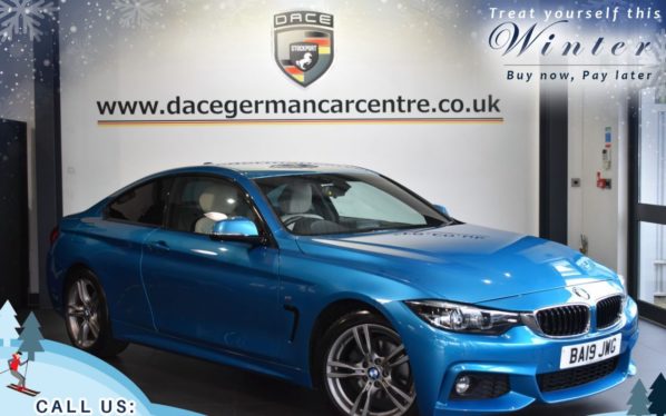 Used 2019 BLUE BMW 4 SERIES Coupe 2.0 420I M SPORT 2DR AUTO 181 BHP (reg. 2019-06-13) for sale in Worsley