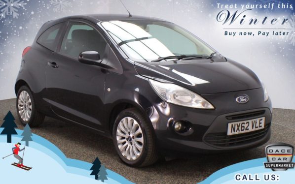 Used 2012 BLACK FORD KA Hatchback 1.2 ZETEC 3d 69 BHP (reg. 2012-10-30) for sale in Head Office