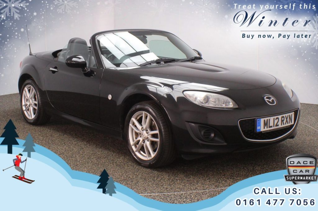 Used 2012 BLACK MAZDA MX-5 Convertible 1.8 I ROADSTER SE 2d 125 BHP FREE 1 YEAR WARRANTY + FULL SERVICE HISTORY (reg. 2012-07-20) for sale in Chadderton