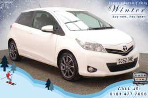 Used 2012 WHITE TOYOTA YARIS Hatchback 1.3 VVT-I TREND 3d 98 BHP (reg. 2012-09-26) for sale in Chadderton