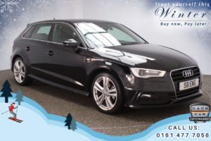Used 2014 BLACK AUDI A3 Hatchback 1.6 TDI S LINE 5d 104 BHP (reg. 2014-03-17) for sale in Chadderton