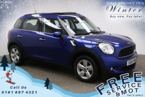 Used 2014 BLUE MINI COUNTRYMAN Hatchback 1.6 COOPER D 5d 112 BHP (reg. 2014-09-22) for sale in Prestwich