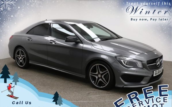Used 2014 GREY MERCEDES-BENZ CLA Coupe 1.6 CLA180 AMG SPORT 4d 122 BHP (reg. 2014-12-09) for sale in Prestwich