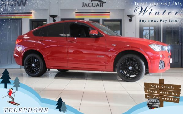 Used 2014 RED BMW X4 Coupe 2.0 XDRIVE20D M SPORT 4DR 188 BHP (reg. 2014-07-21) for sale in Cheadle