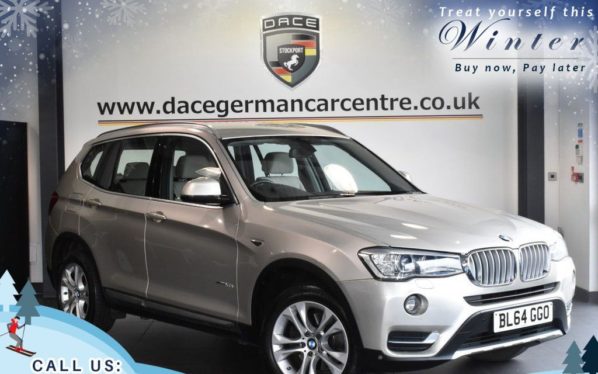 Used 2014 SILVER BMW X3 Estate 2.0 XDRIVE20D XLINE 5d AUTO 188 BHP (reg. 2014-12-15) for sale in Trafford