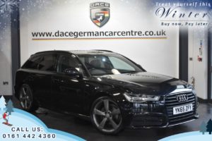 Used 2015 BLACK AUDI A6 AVANT Estate 2.0 TDI ULTRA BLACK EDITION AUTO 5DR 188 BHP (reg. 2015-09-01) for sale in Trafford