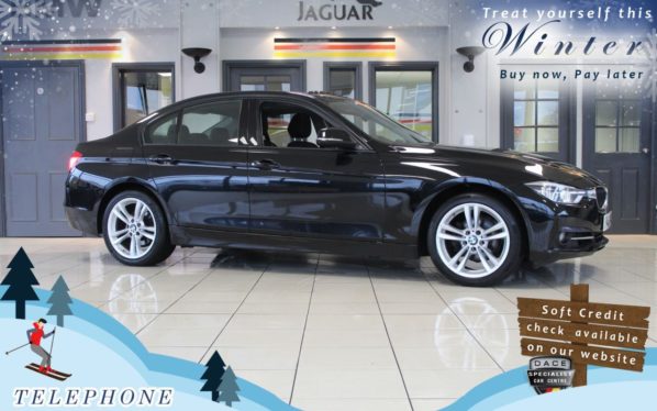 Used 2015 BLACK BMW 3 SERIES Saloon 2.0 320I SPORT 4d AUTO 181 BHP (reg. 2015-08-23) for sale in Cheadle