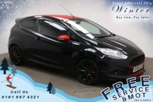 Used 2015 BLACK FORD FIESTA Hatchback 1.0 ZETEC S BLACK EDITION 3d 139 BHP (reg. 2015-09-23) for sale in Prestwich