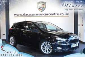 Used 2015 BLACK FORD FOCUS Hatchback 1.0 ZETEC S 5d 124 BHP (reg. 2015-05-09) for sale in Trafford