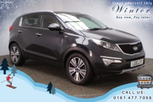 Used 2015 BLACK KIA SPORTAGE 4x4 2.0 CRDI KX-4 5d AUTO 181 BHP (reg. 2015-03-30) for sale in Chadderton