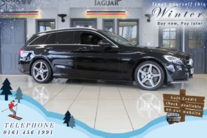 Used 2015 BLACK MERCEDES-BENZ C-CLASS Estate 2.1 C250 D AMG LINE 5d AUTO 204 BHP (reg. 2015-11-26) for sale in Cheadle