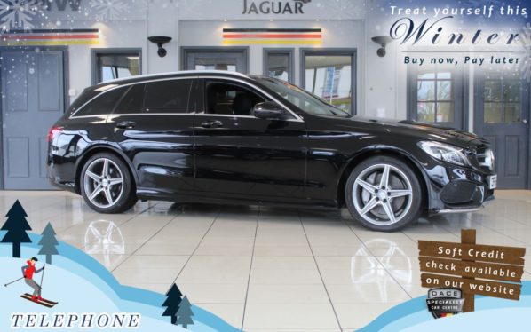 Used 2015 BLACK MERCEDES-BENZ C-CLASS Estate 2.1 C250 D AMG LINE 5d AUTO 204 BHP (reg. 2015-11-26) for sale in Cheadle