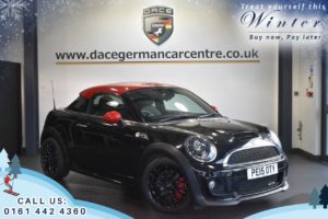Used 2015 BLACK MINI COUPE Coupe 1.6 JOHN COOPER WORKS 2DR 208 BHP [CHILI PACK  and  MEDIA PACK] (reg. 2015-03-26) for sale in Trafford