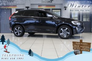 Used 2015 BLACK VOLVO XC60 Estate 2.4 D5 R-DESIGN LUX NAV AWD 5d AUTO 212 BHP (reg. 2015-03-28) for sale in Cheadle