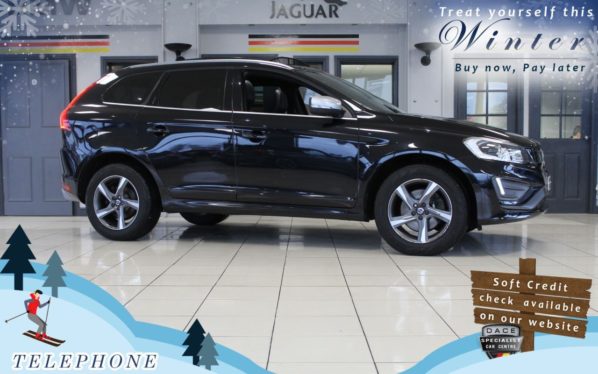 Used 2015 BLACK VOLVO XC60 Estate 2.4 D5 R-DESIGN LUX NAV AWD 5d AUTO 212 BHP (reg. 2015-03-28) for sale in Cheadle