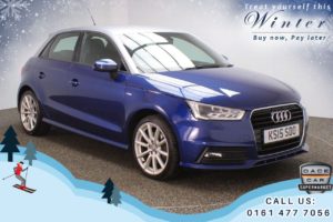 Used 2015 BLUE AUDI A1 Hatchback 1.4 SPORTBACK TFSI S LINE 5d 123 BHP (reg. 2015-05-08) for sale in Chadderton