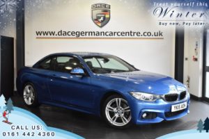 Used 2015 BLUE BMW 4 SERIES Convertible 2.0 420D M SPORT 2DR AUTO 181 BHP (reg. 2015-03-04) for sale in Trafford