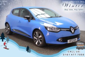 Used 2015 BLUE RENAULT CLIO Hatchback 1.5 DYNAMIQUE S MEDIANAV ENERGY DCI S/S 5d 90 BHP (reg. 2015-05-29) for sale in Chadderton