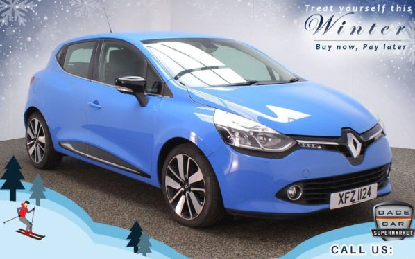 Used 2015 BLUE RENAULT CLIO Hatchback 1.5 DYNAMIQUE S MEDIANAV ENERGY DCI S/S 5d 90 BHP (reg. 2015-05-29) for sale in Chadderton