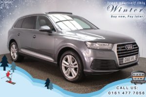 Used 2015 GREY AUDI Q7 4x4 3.0 TDI QUATTRO S LINE 5d AUTO 269 BHP (reg. 2015-09-10) for sale in Chadderton