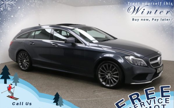 Used 2015 GREY MERCEDES-BENZ CLS CLASS Estate 2.1 CLS220 BLUETEC AMG LINE PREMIUM PLUS 5d AUTO 174 BHP (reg. 2015-04-20) for sale in Prestwich