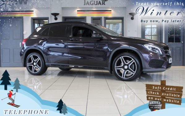 Used 2015 PURPLE MERCEDES-BENZ GLA-CLASS Estate 2.1 GLA220 CDI 4MATIC AMG LINE PREMIUM 5d AUTO 168 BHP (reg. 2015-05-29) for sale in Cheadle