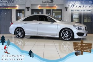 Used 2015 SILVER MERCEDES-BENZ CLA Coupe 1.6 CLA180 AMG SPORT 4d AUTO 122 BHP (reg. 2015-09-08) for sale in Cheadle